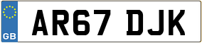 Trailer License Plate